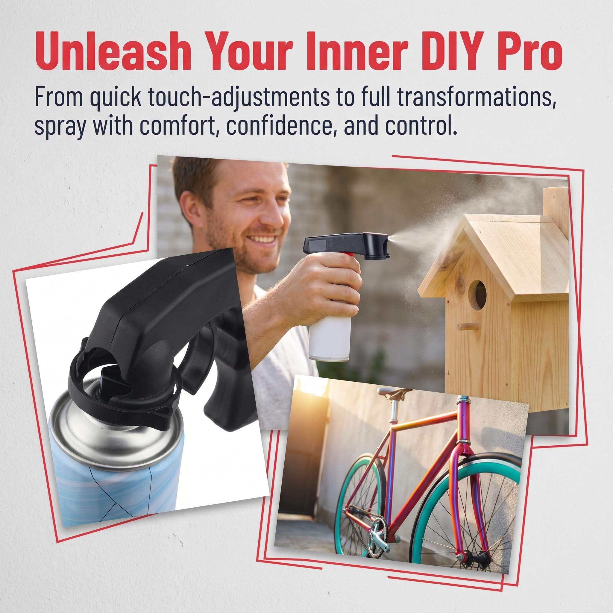 Portable Assisted Spray Painting Handle Tool