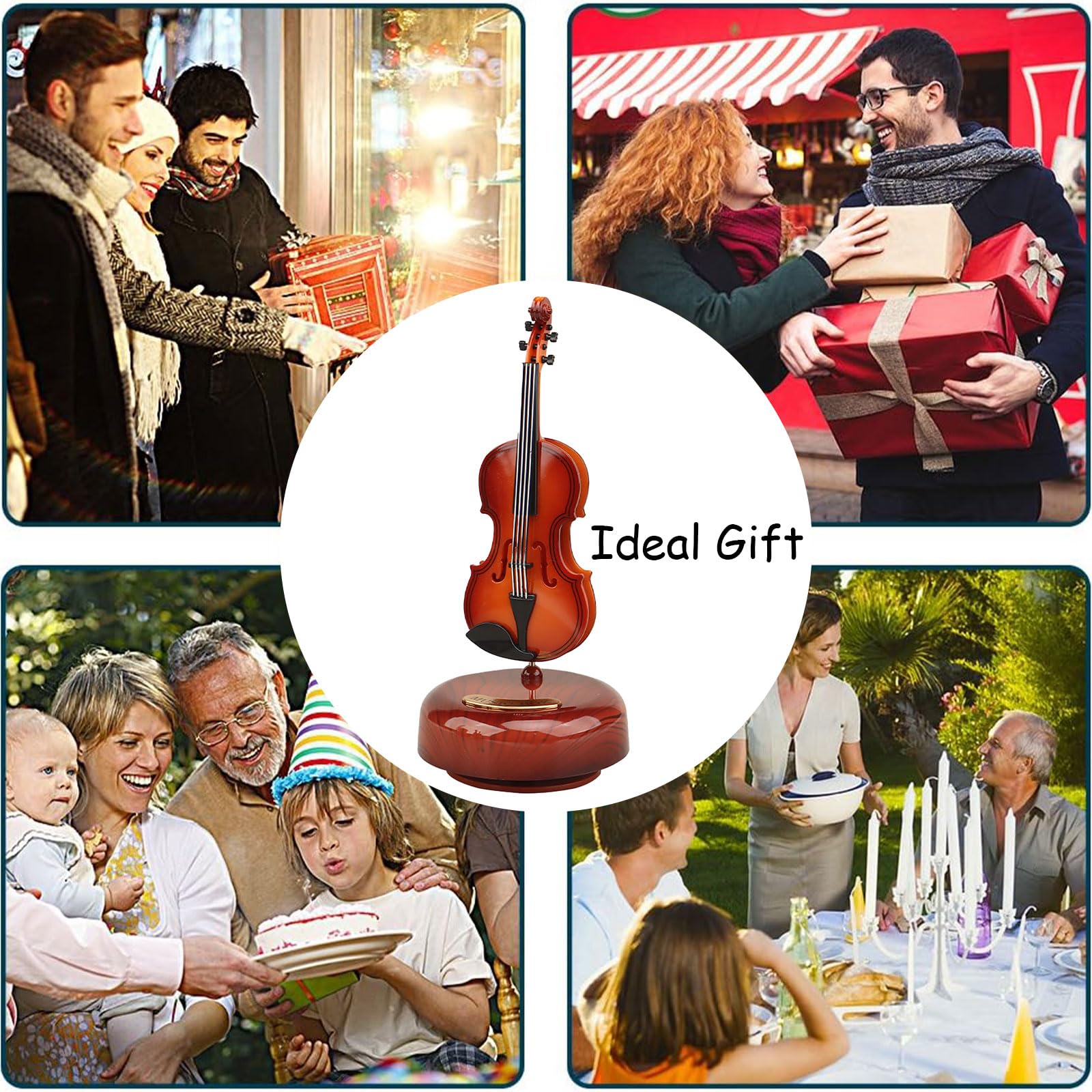 Creative Violin Music Box