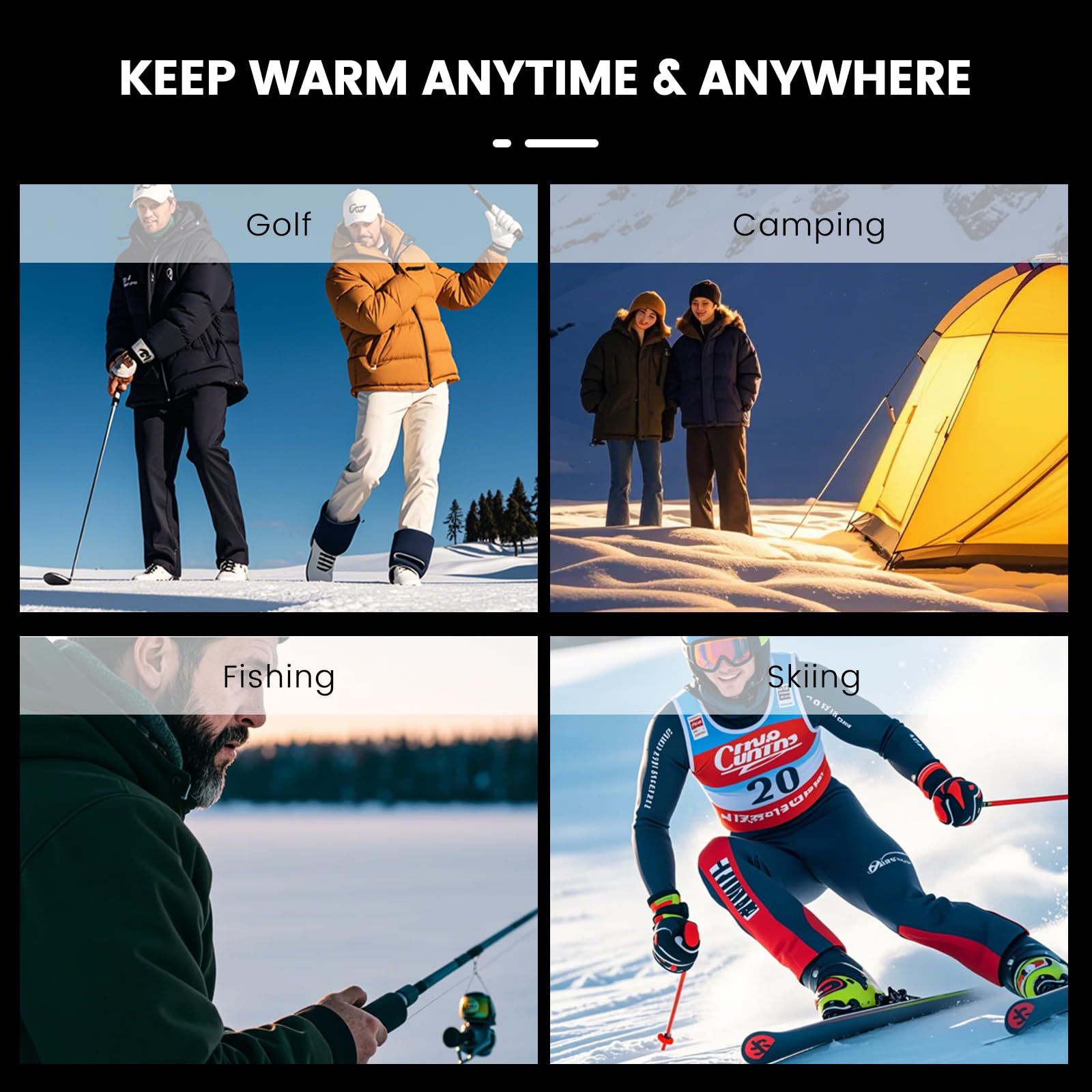 🎁2 Packs Magnetic Hand Warmers Rechargeable