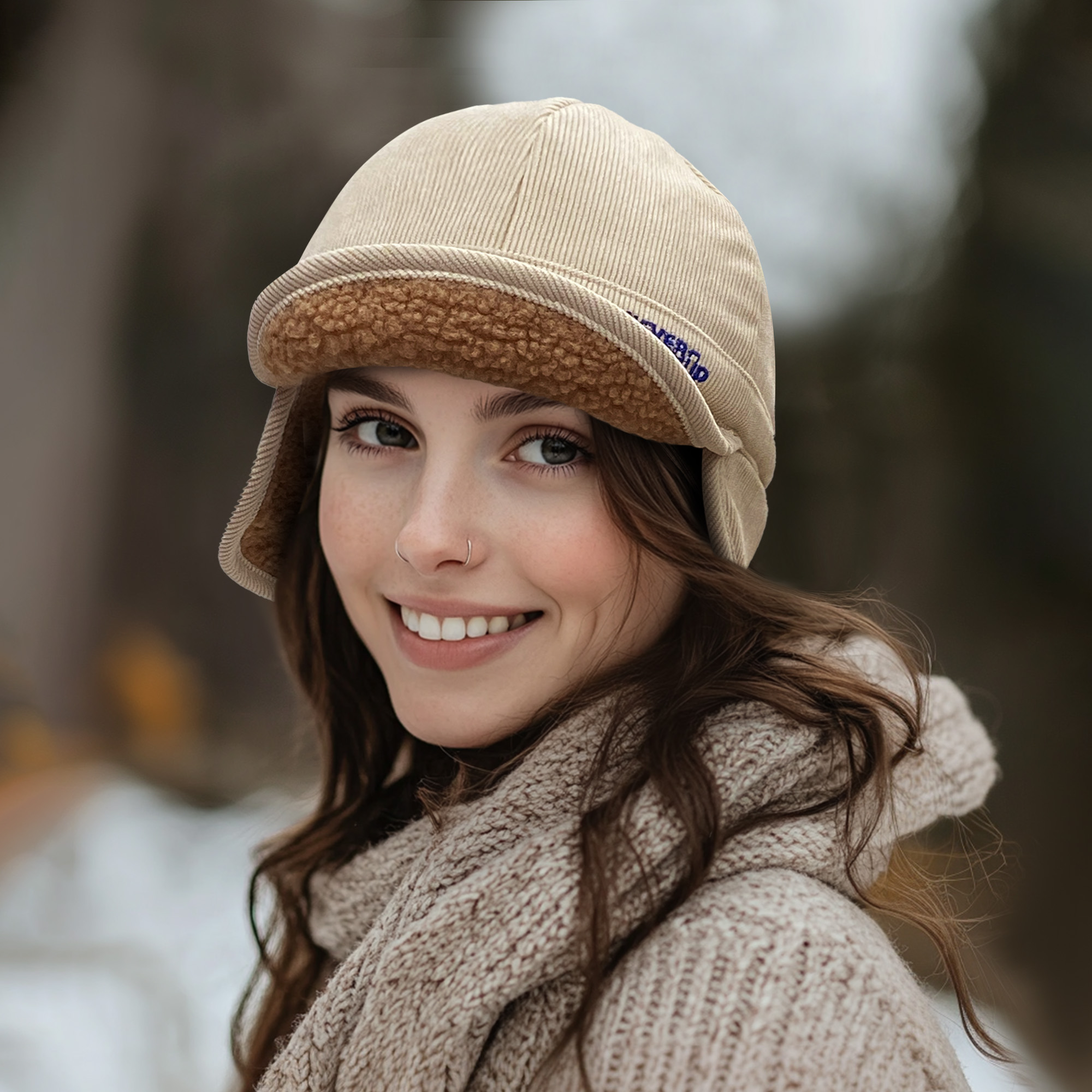 Winter Warm Trapper Baseball Cap with Earflaps
