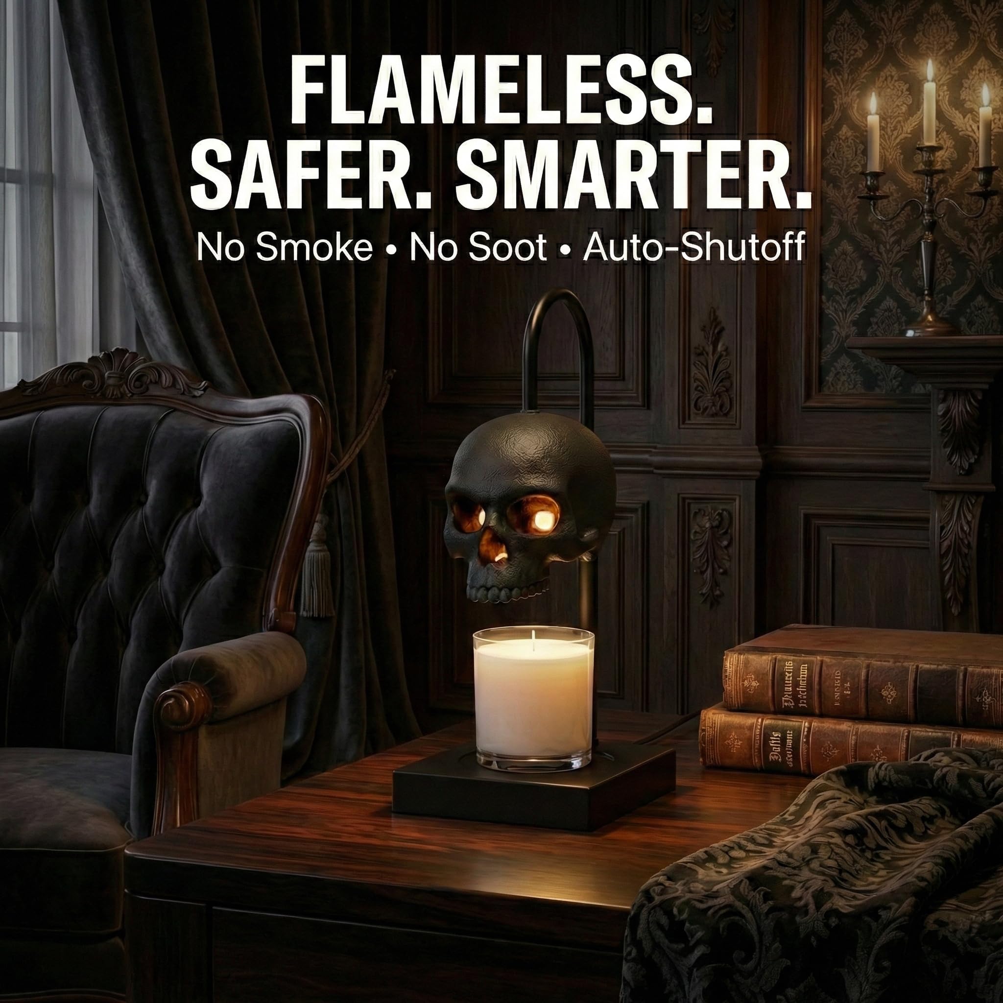 💀 Skull Candle Warmer Lamp