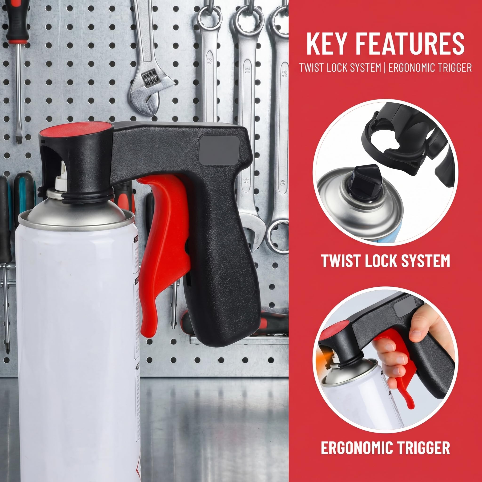 Portable Assisted Spray Painting Handle Tool