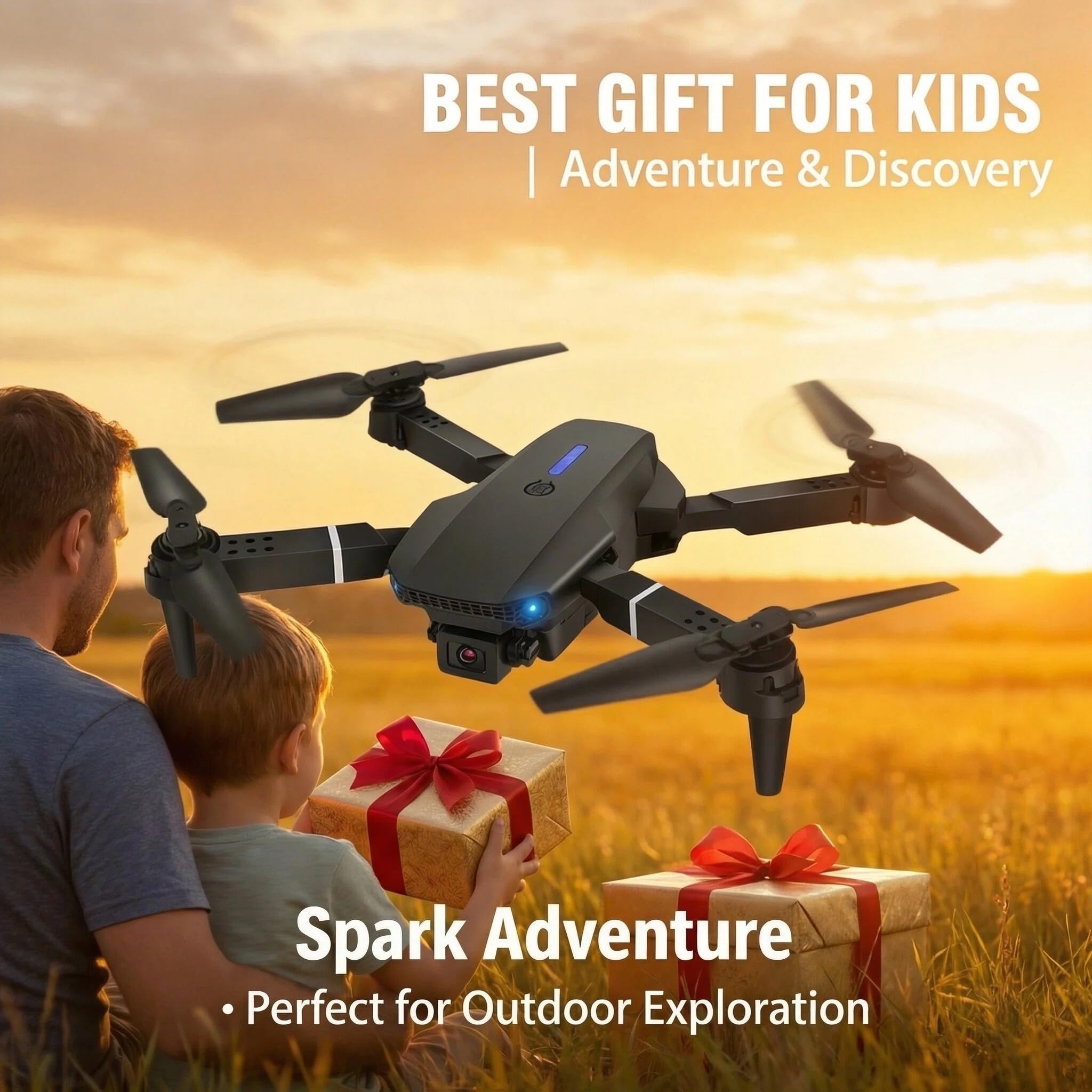 🚁Foldable 1080P FPV Camera Drone – Beginner-Friendly Mini Quadcopter