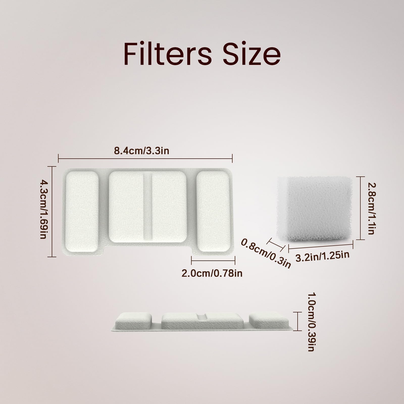 Stainless Steel Water Fountain for Cats & Dogs with Visual Water Level