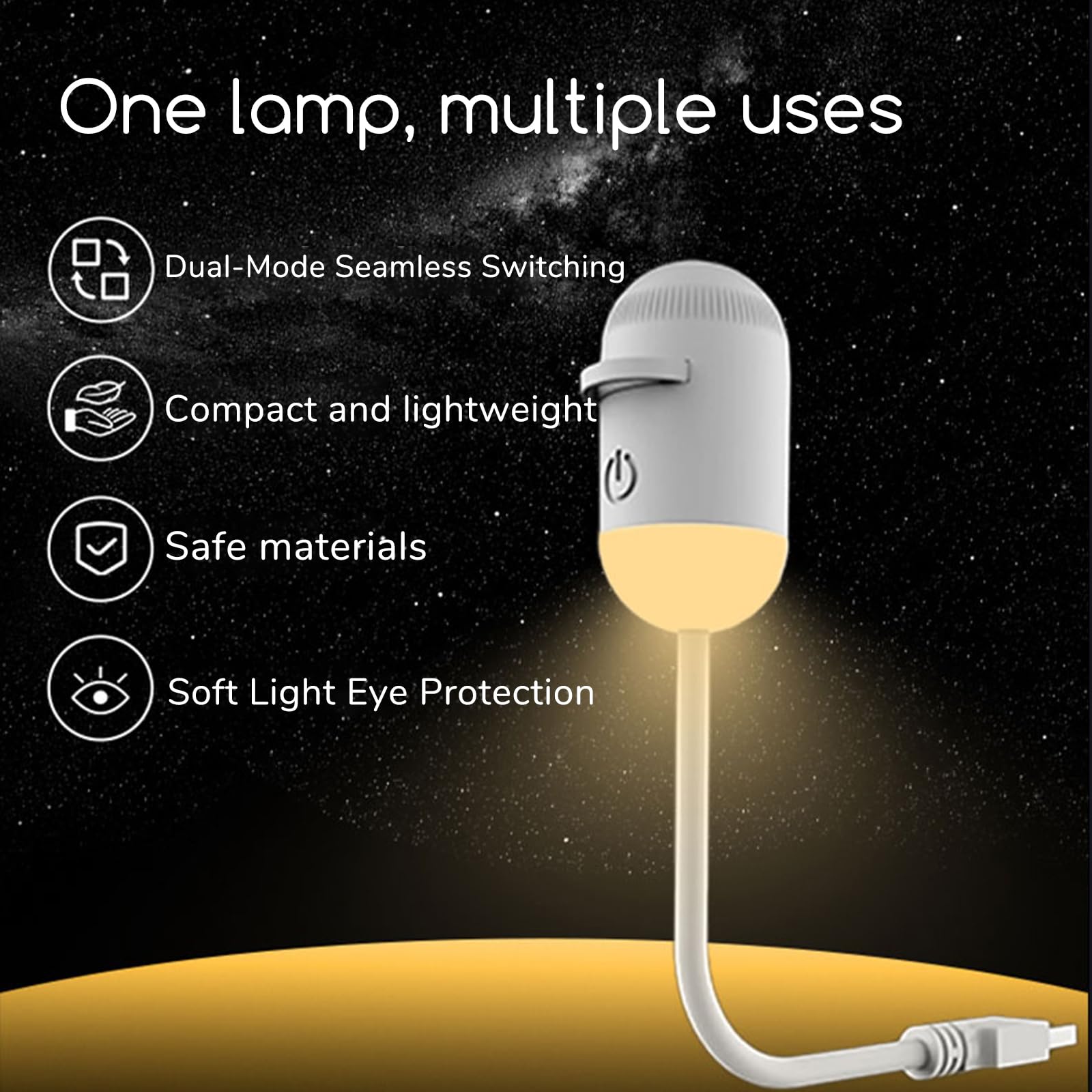 2-in-1 Starry Sky Night Light Projector