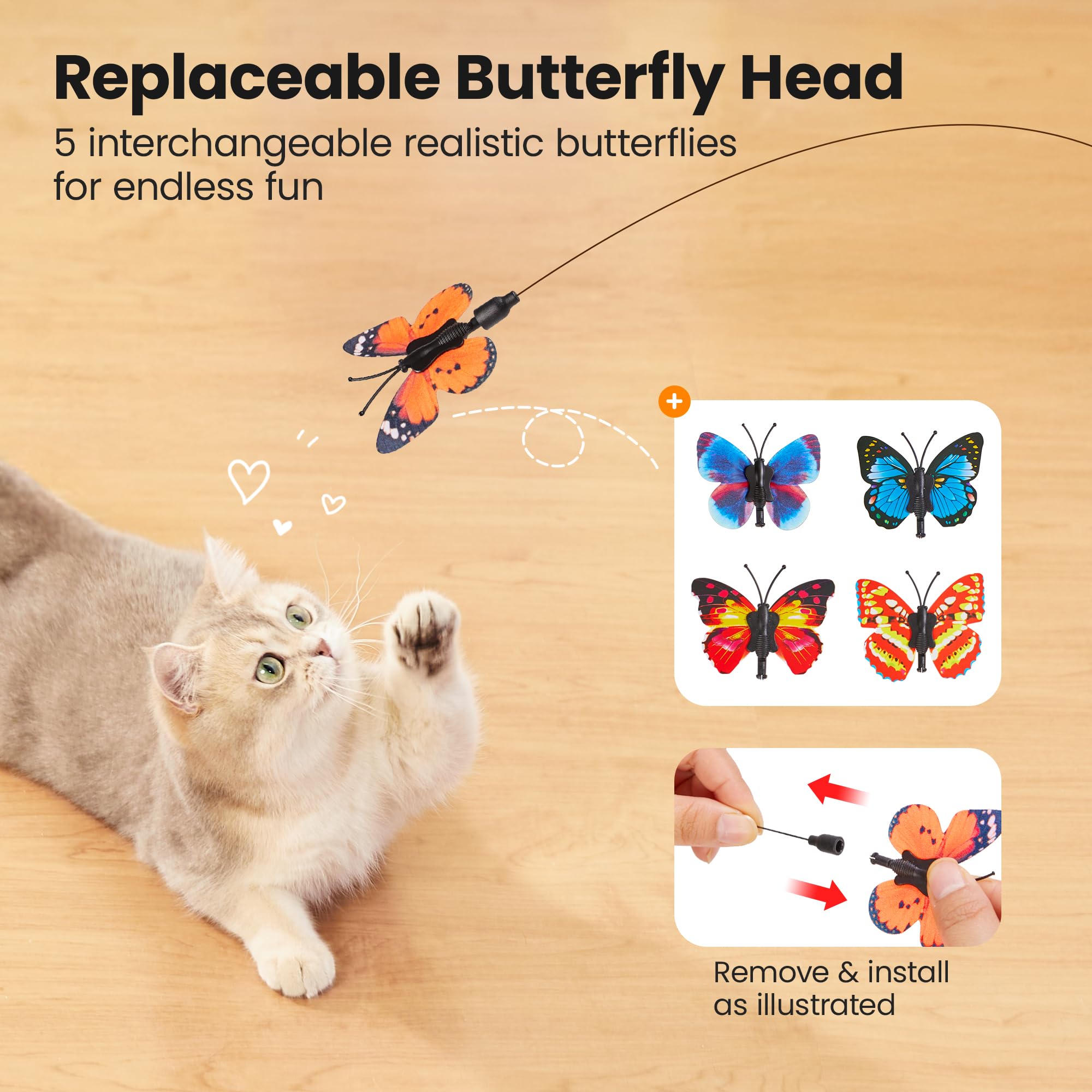 🐾Automatic Butterfly Cat Toy