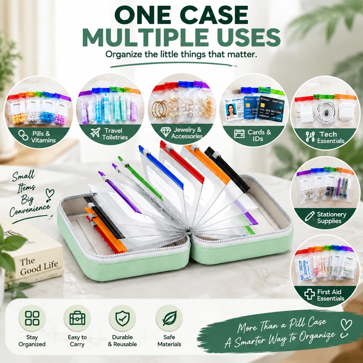 💊2-Week Travel Pill Organizer Binder