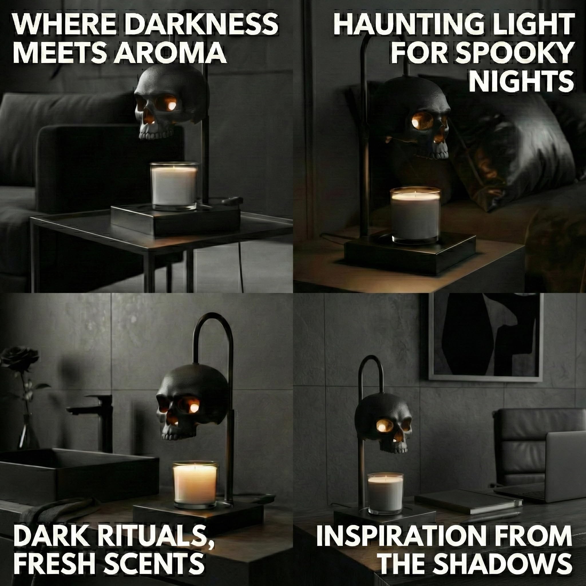 💀 Skull Candle Warmer Lamp
