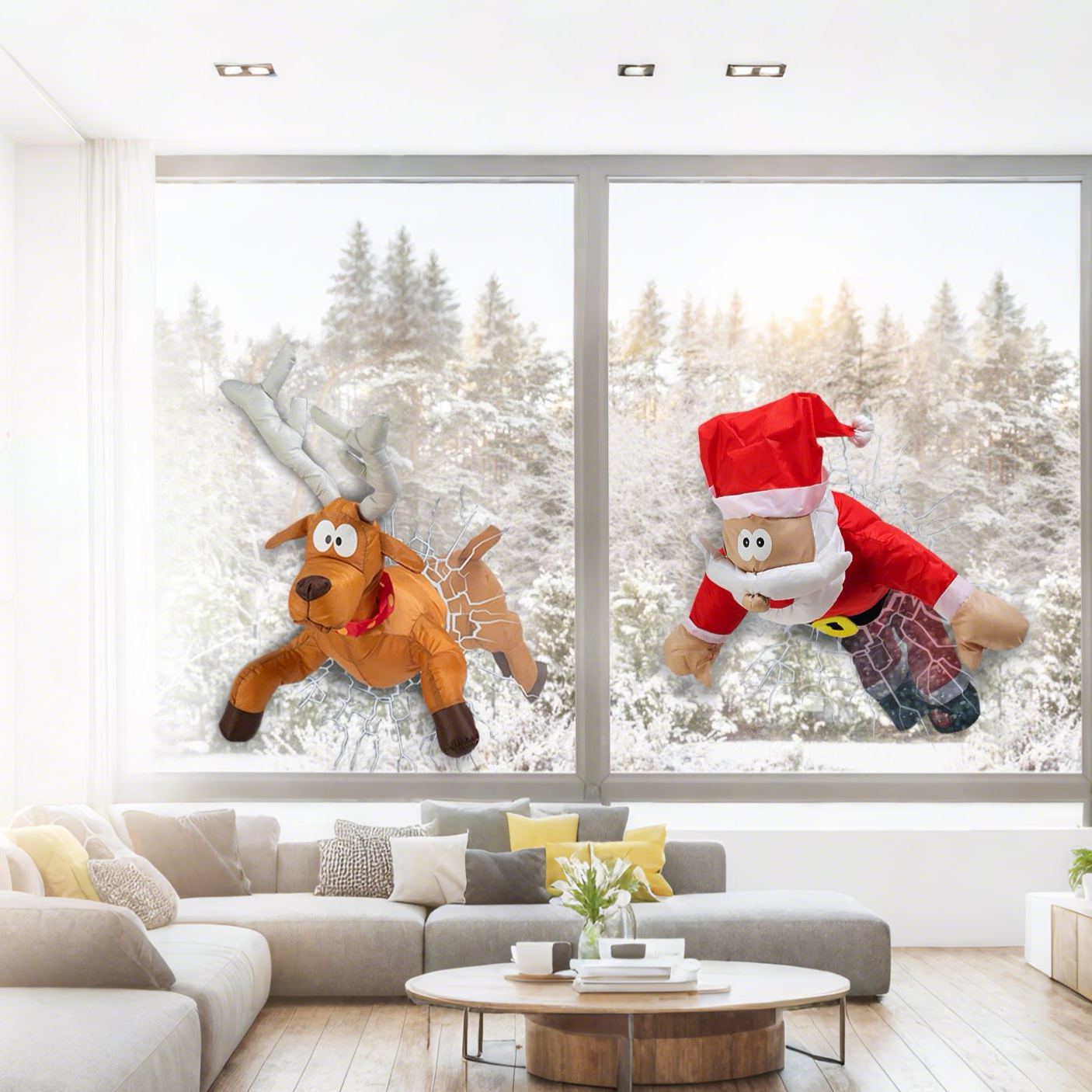 🎅🫎Crashing Reindeer & Santa Set