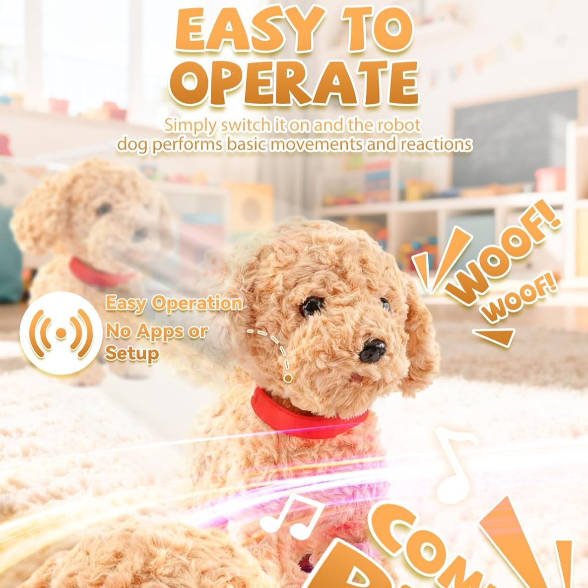 Interactive electronic pet dog with smart touch function