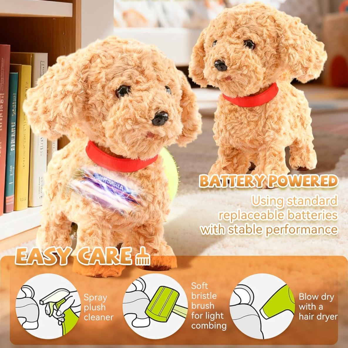 Interactive electronic pet dog with smart touch function