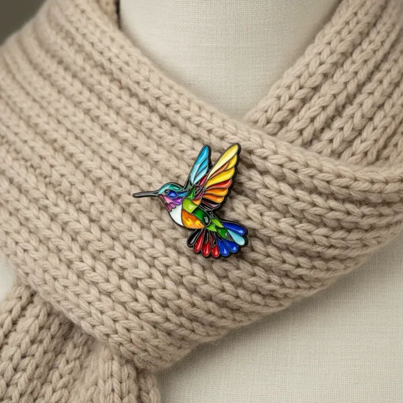 🎁Stained Glass Wildlife Enamel Pins