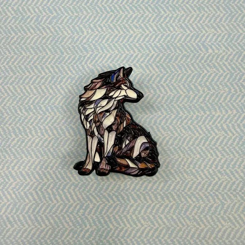 🎁Stained Glass Wildlife Enamel Pins