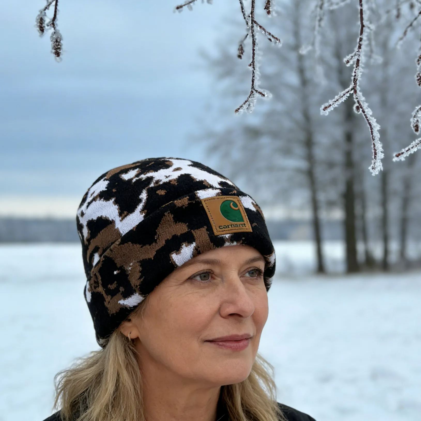 💖Vintage Cow Print Wool Hat