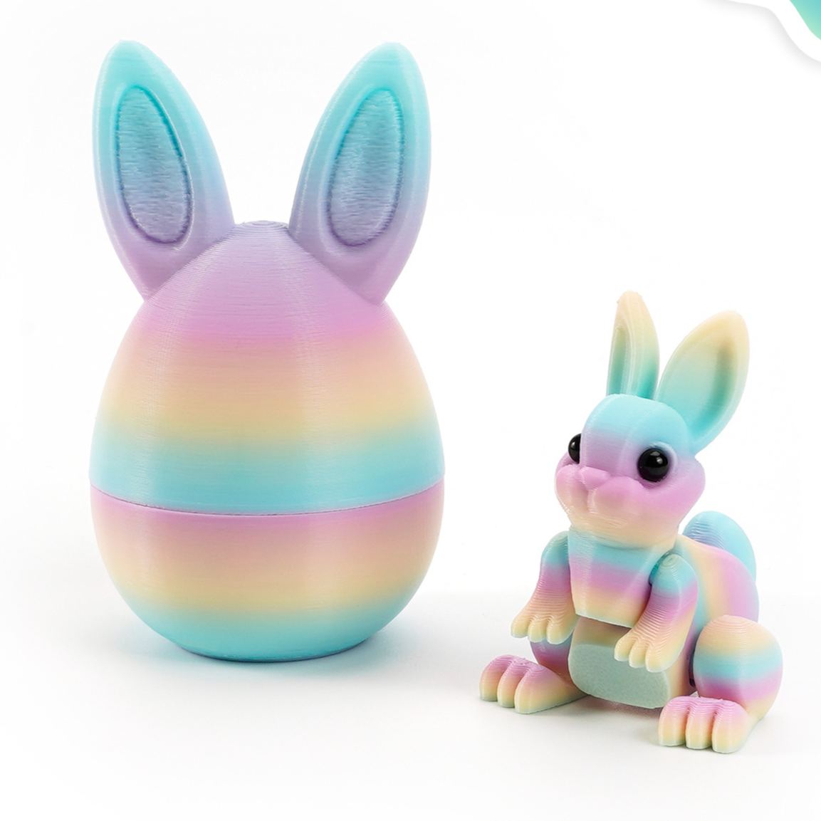 🐇Easter 3D Printing Mystery Rabbit Egg Fidget Toy🥚