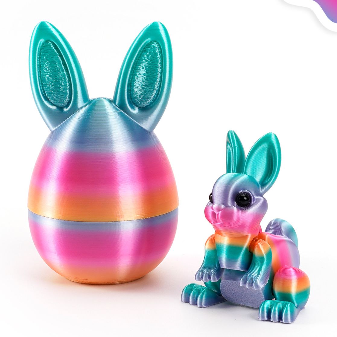🐇Easter 3D Printing Mystery Rabbit Egg Fidget Toy🥚