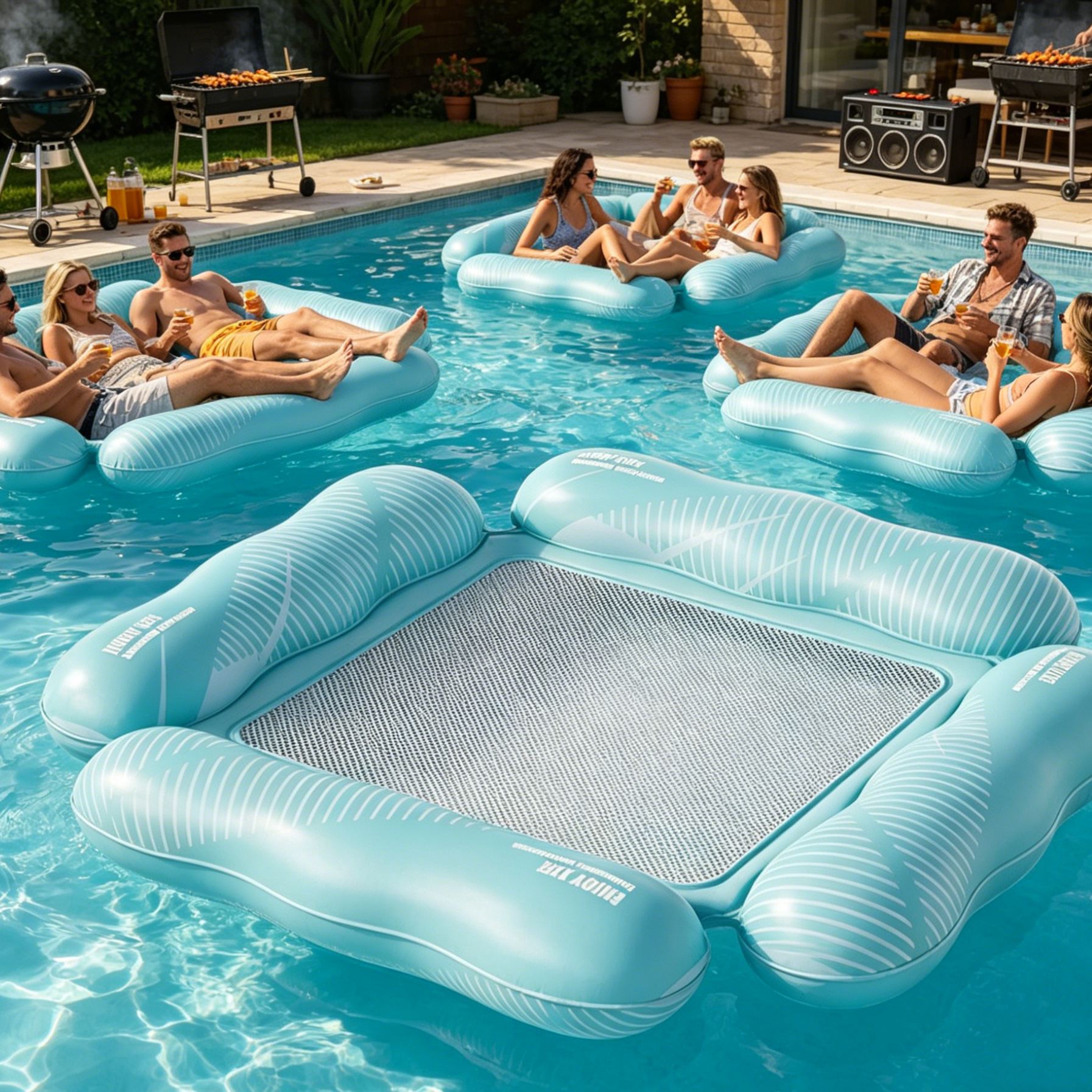 Luxury Mesh Float Lounge – Premium Pool Float for Ultimate Relaxation & Style