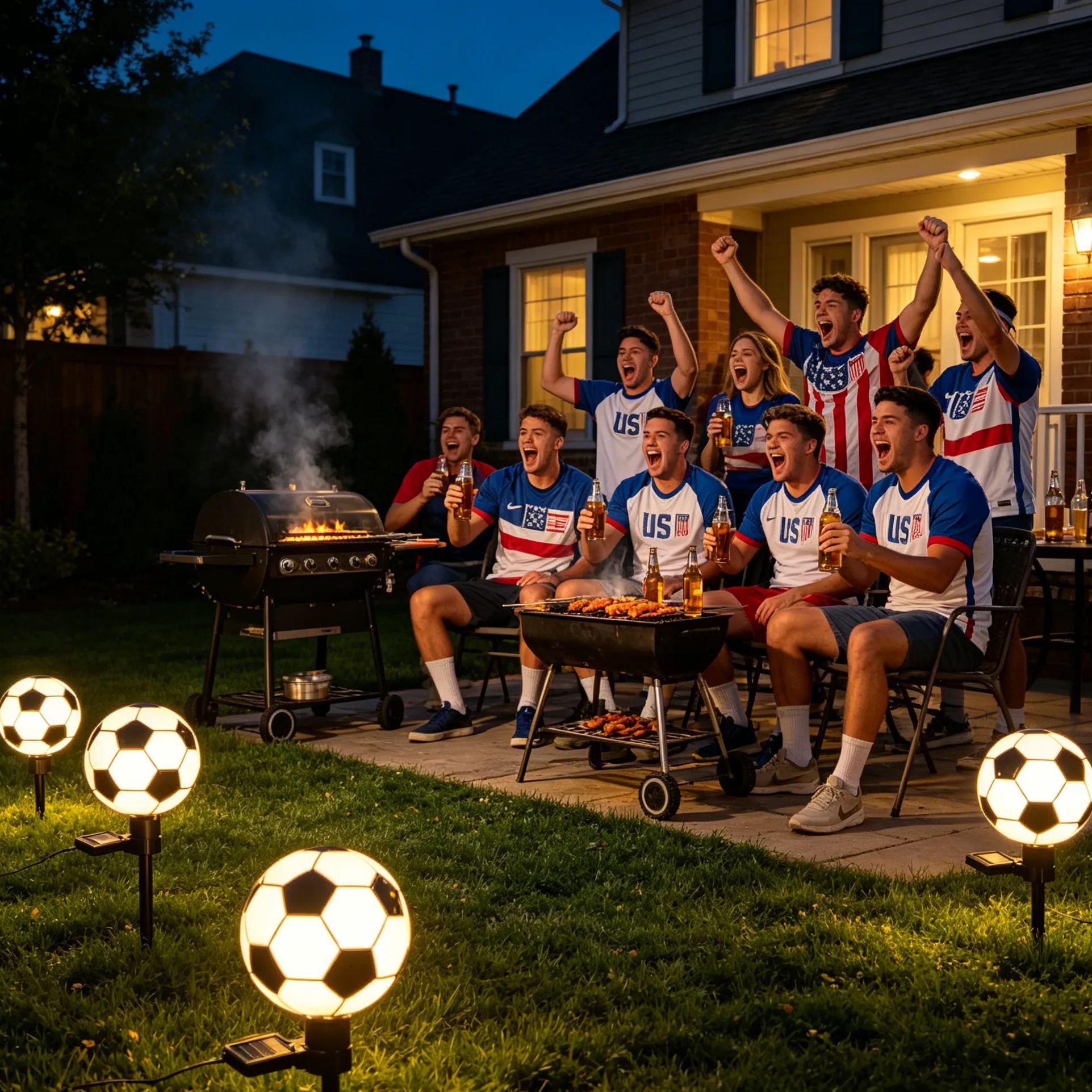 World Cup Soccer Ball Solar LED Garden Stake Light