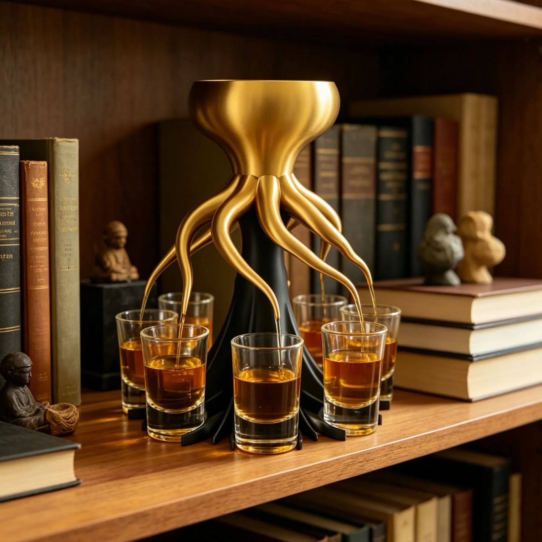 Octopus shot dispenser