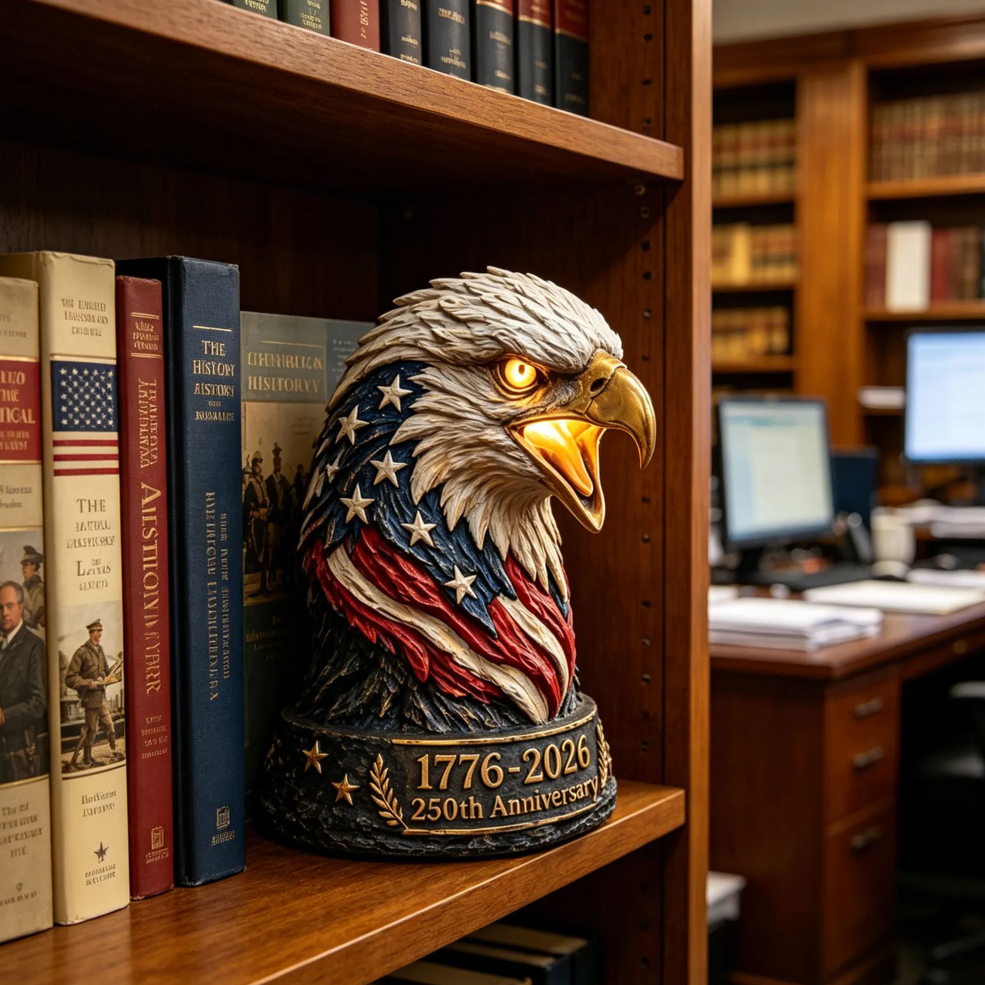 250th Anniversary Patriotic Eagle Figurine