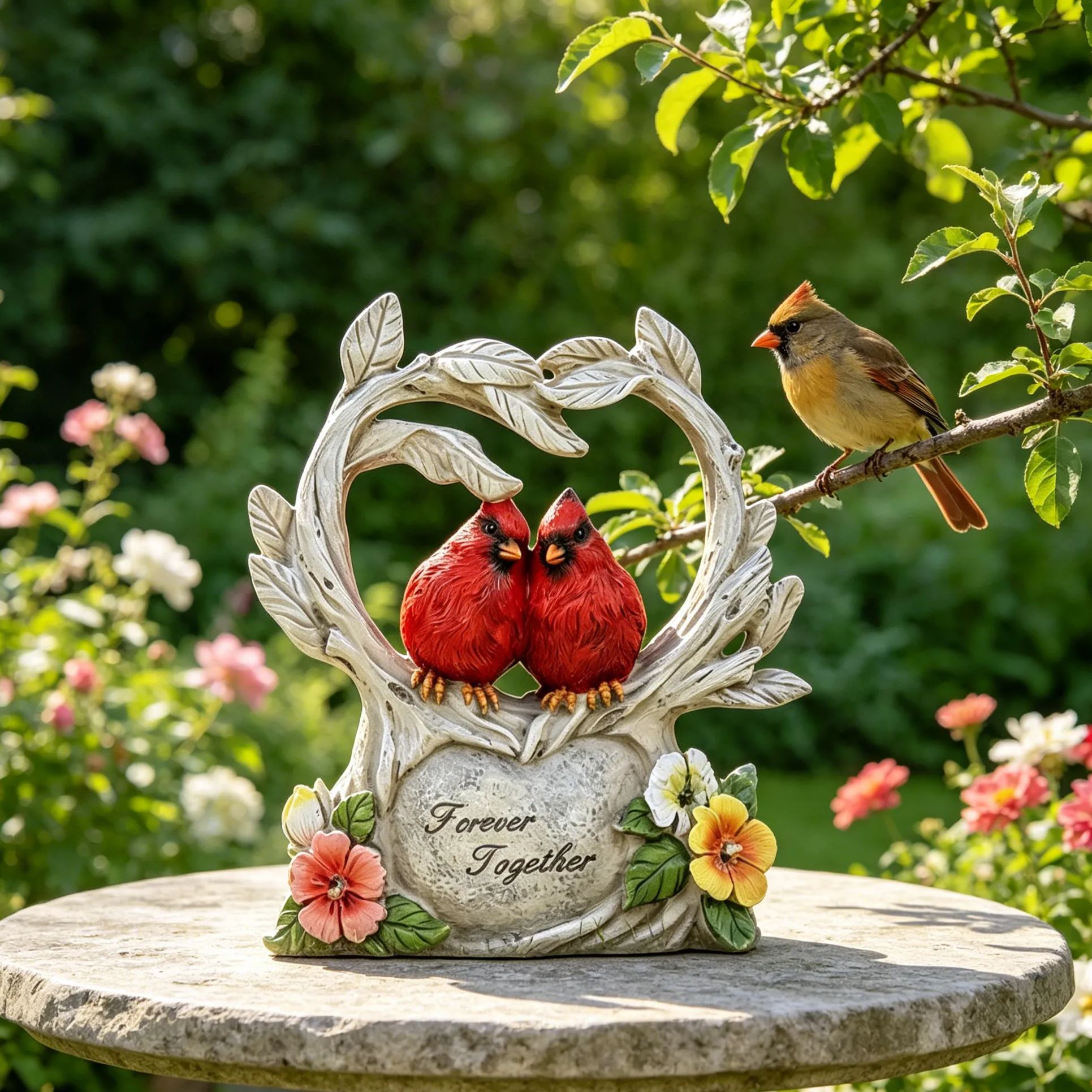 Solar-powered Outdoor Garden Statue