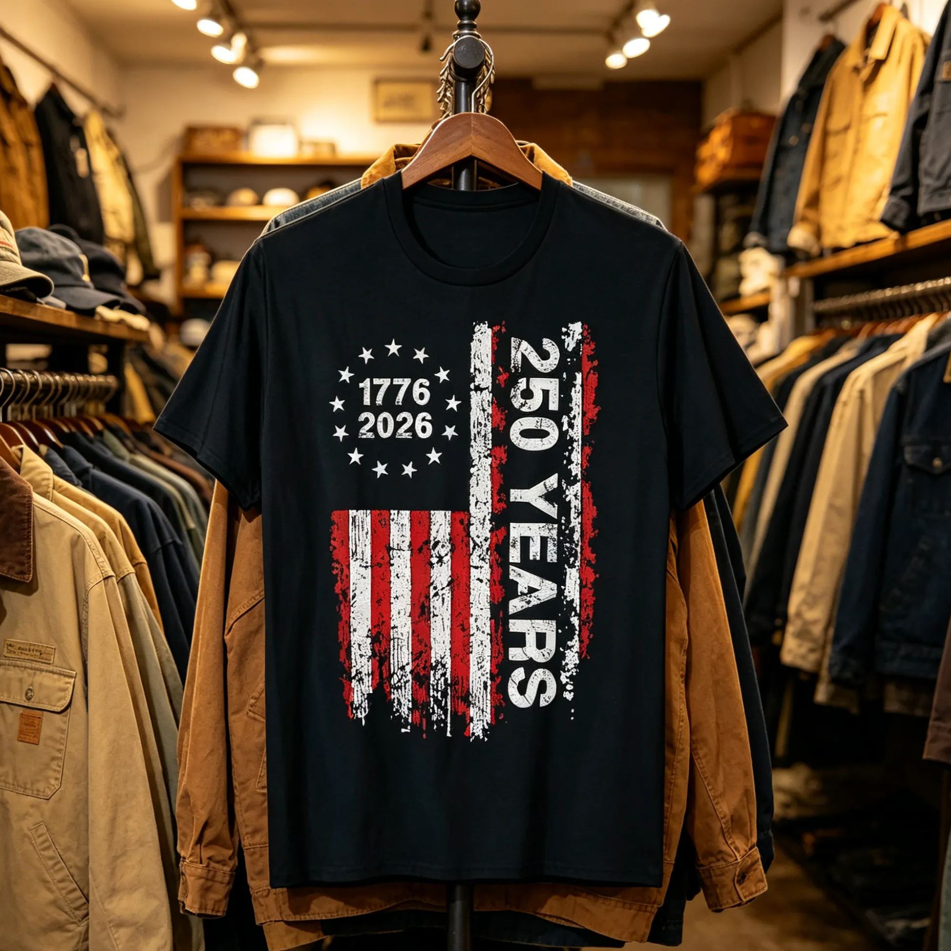 250 Years American 1776 2026 250th 4th July Independence Day T-Shirt