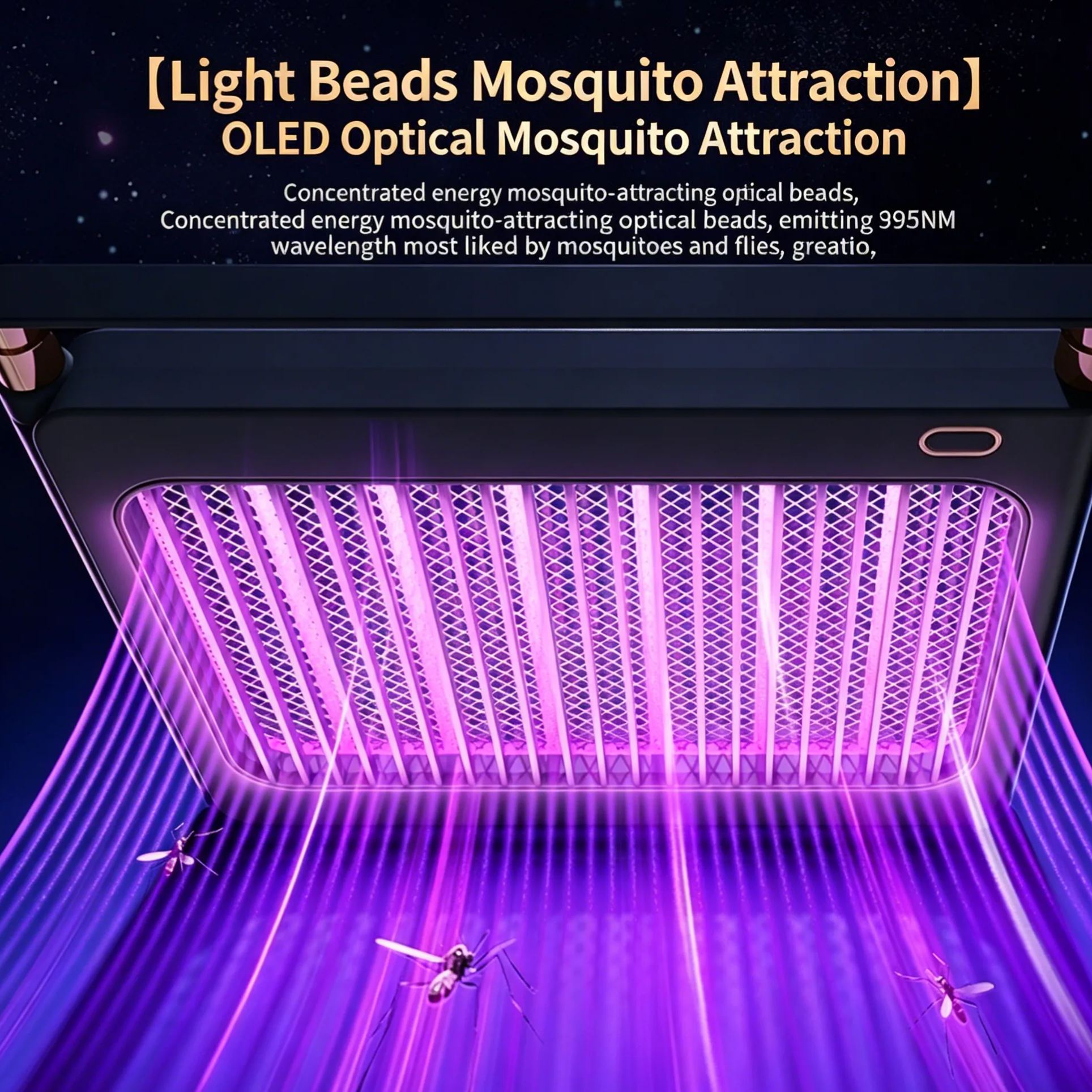 Indoor & Outdoor Mosquito Killer Lamp – Powerful UV Attraction, Quiet Operation & 200㎡ Coverage