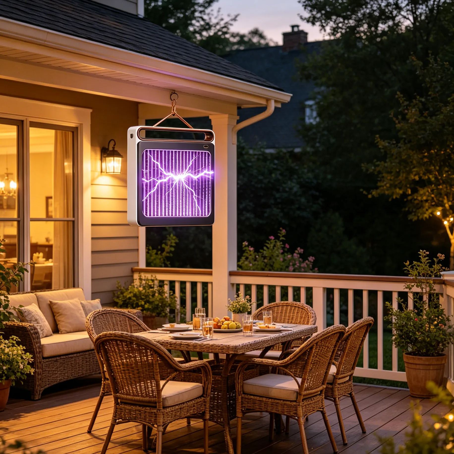 Indoor & Outdoor Mosquito Killer Lamp – Powerful UV Attraction, Quiet Operation & 200㎡ Coverage