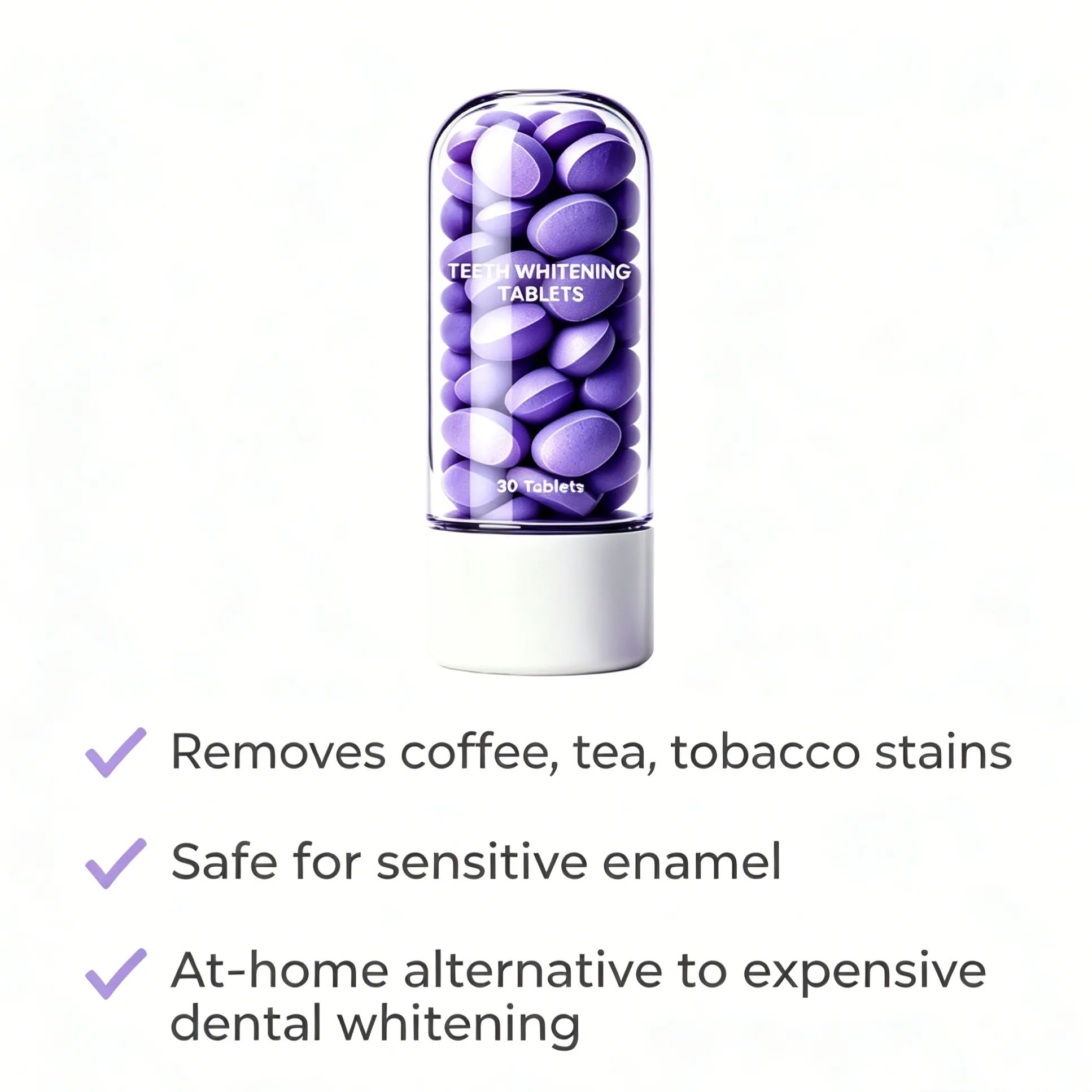 Gentle Whitening Toothpaste Tablets – Fresh Grape Mint Care Anywhere