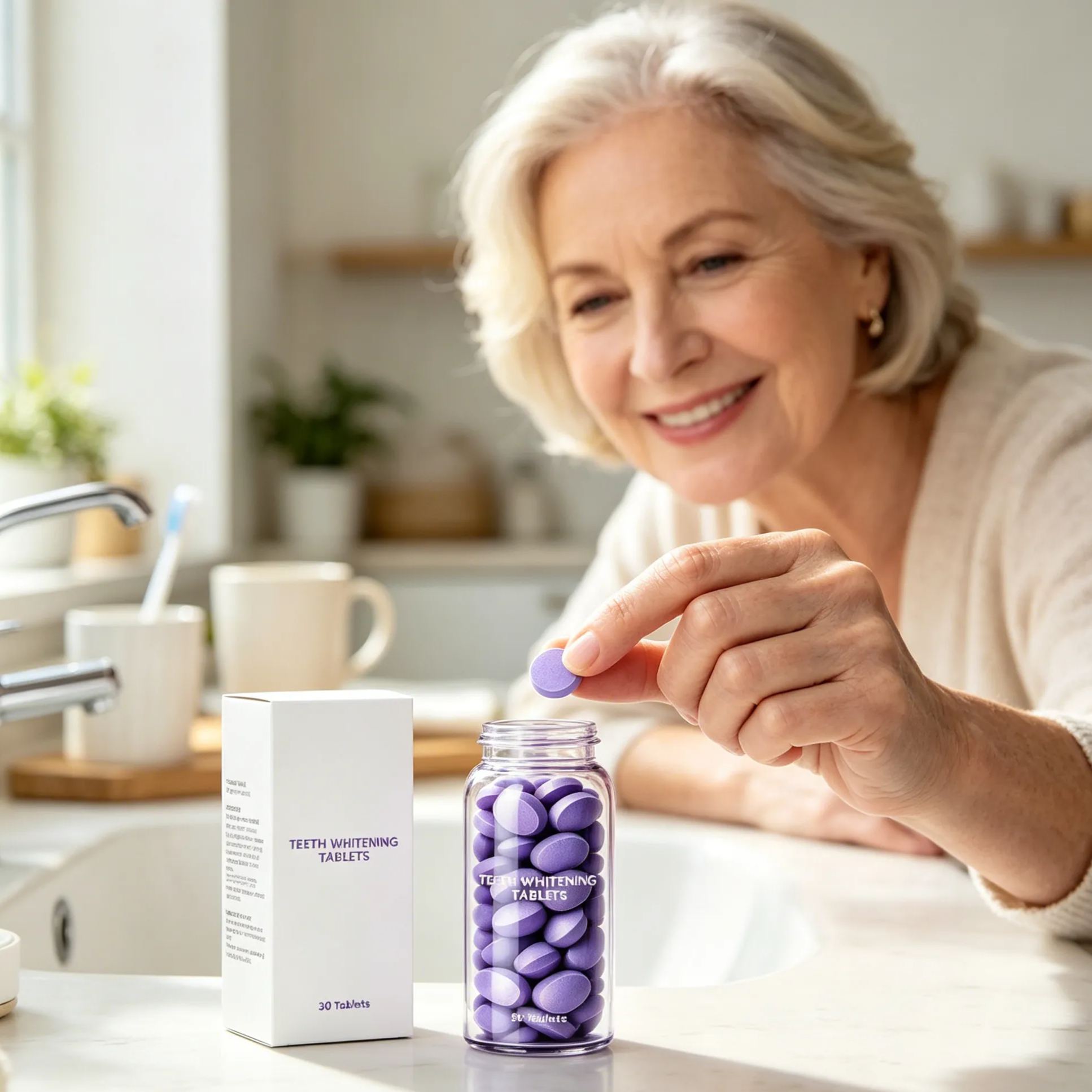 Gentle Whitening Toothpaste Tablets – Fresh Grape Mint Care Anywhere