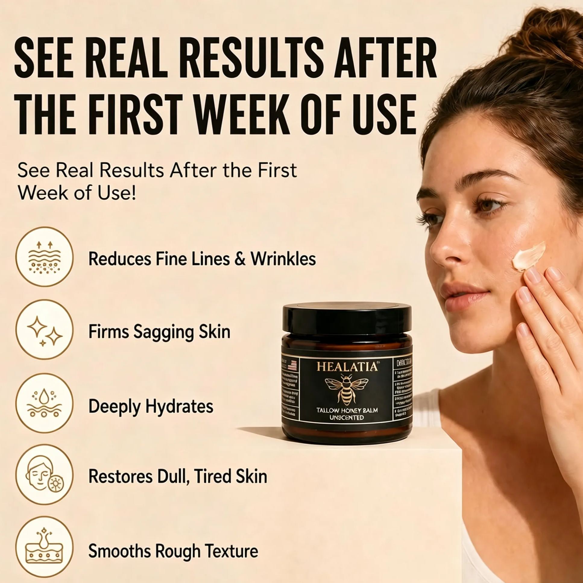 Honey Tallow Balm – Simple, Deep Moisture for Face & Body