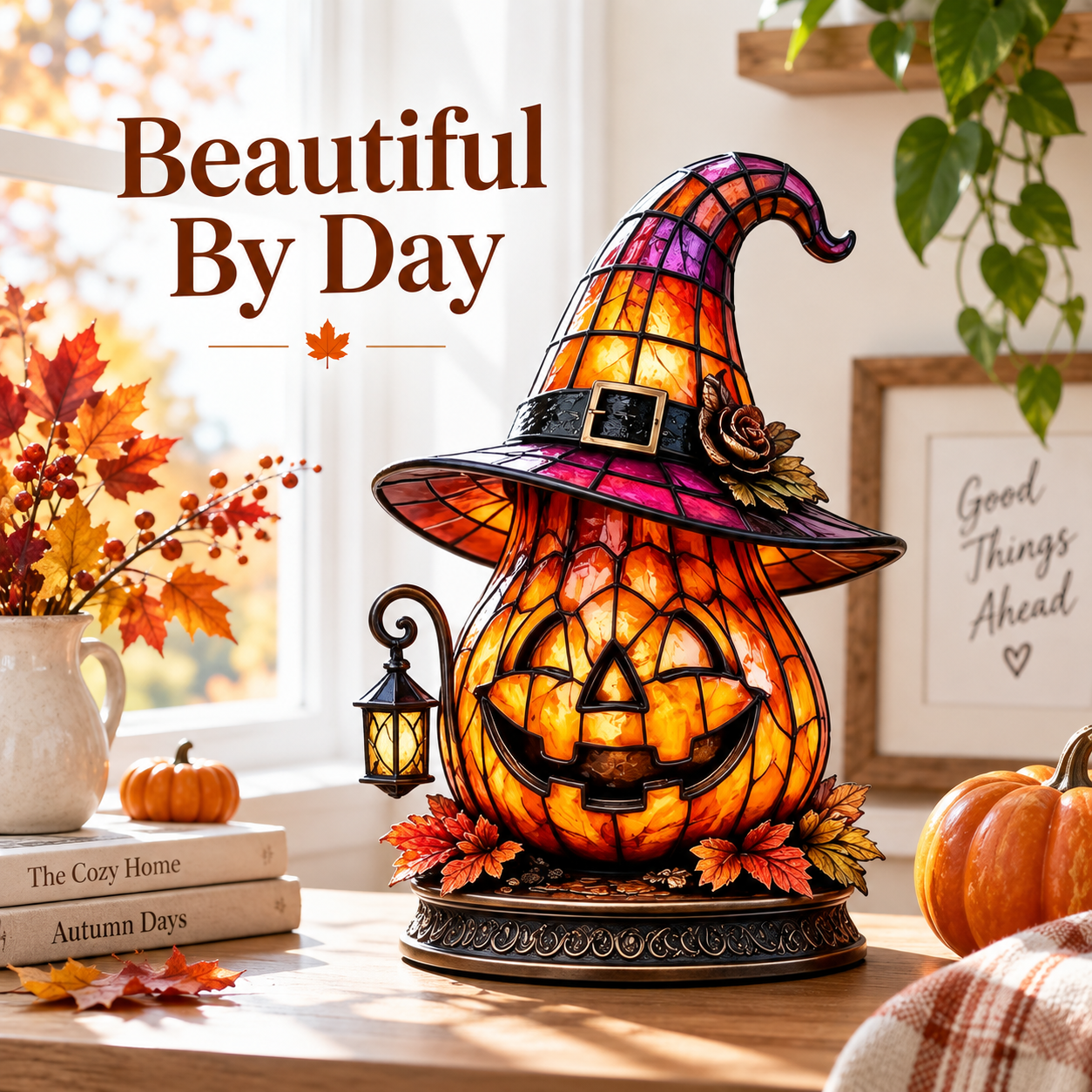 🎃 Glowing Halloween Glass Character Lamp