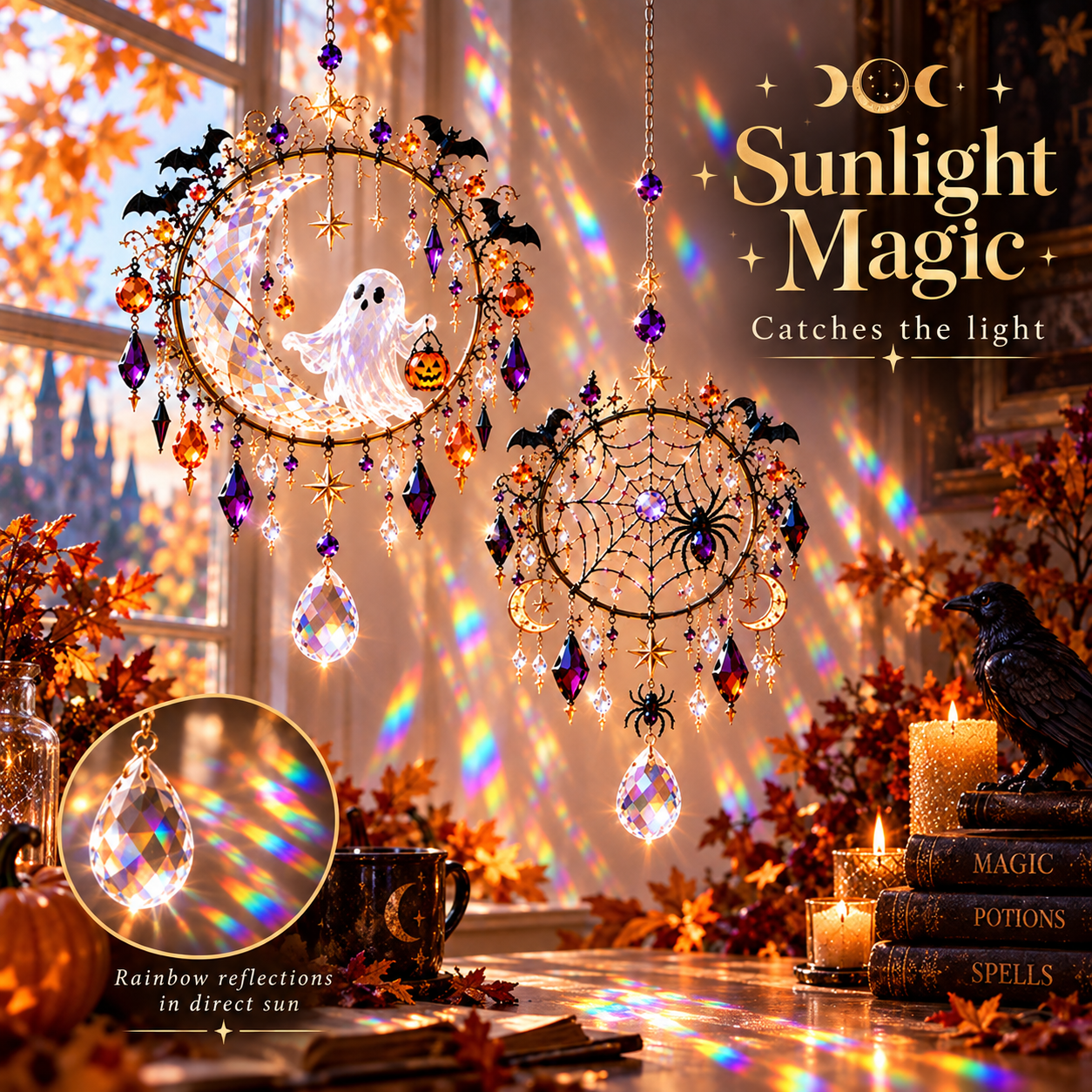 Halloween Crystal Suncatcher