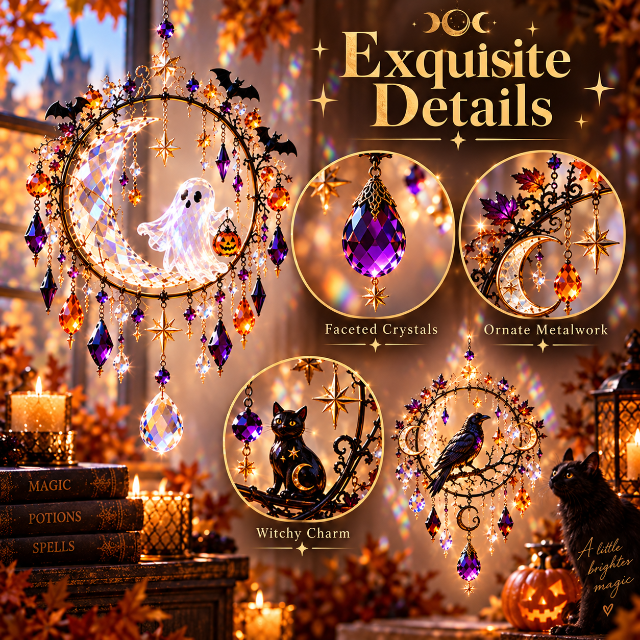Halloween Crystal Suncatcher