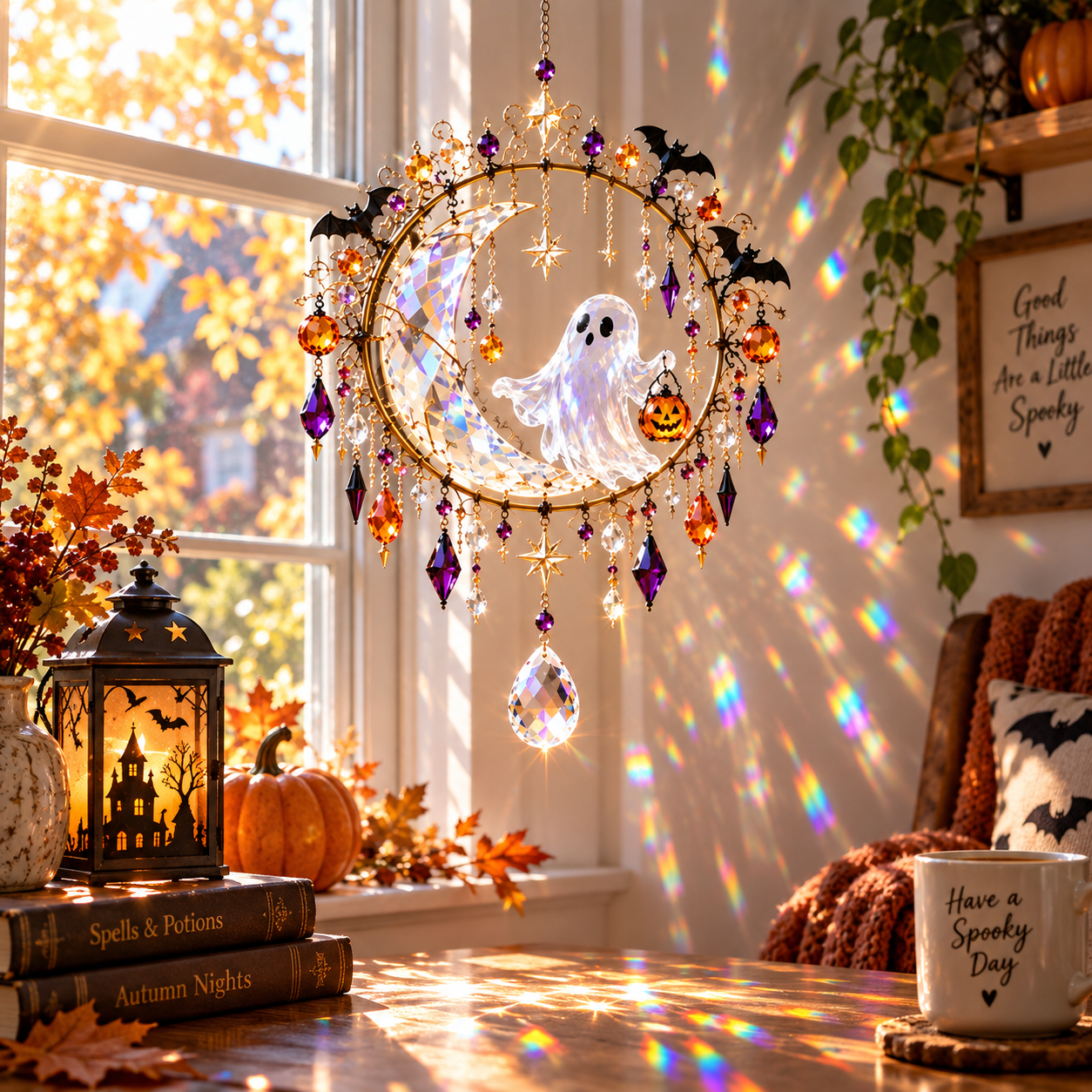 Halloween Crystal Suncatcher