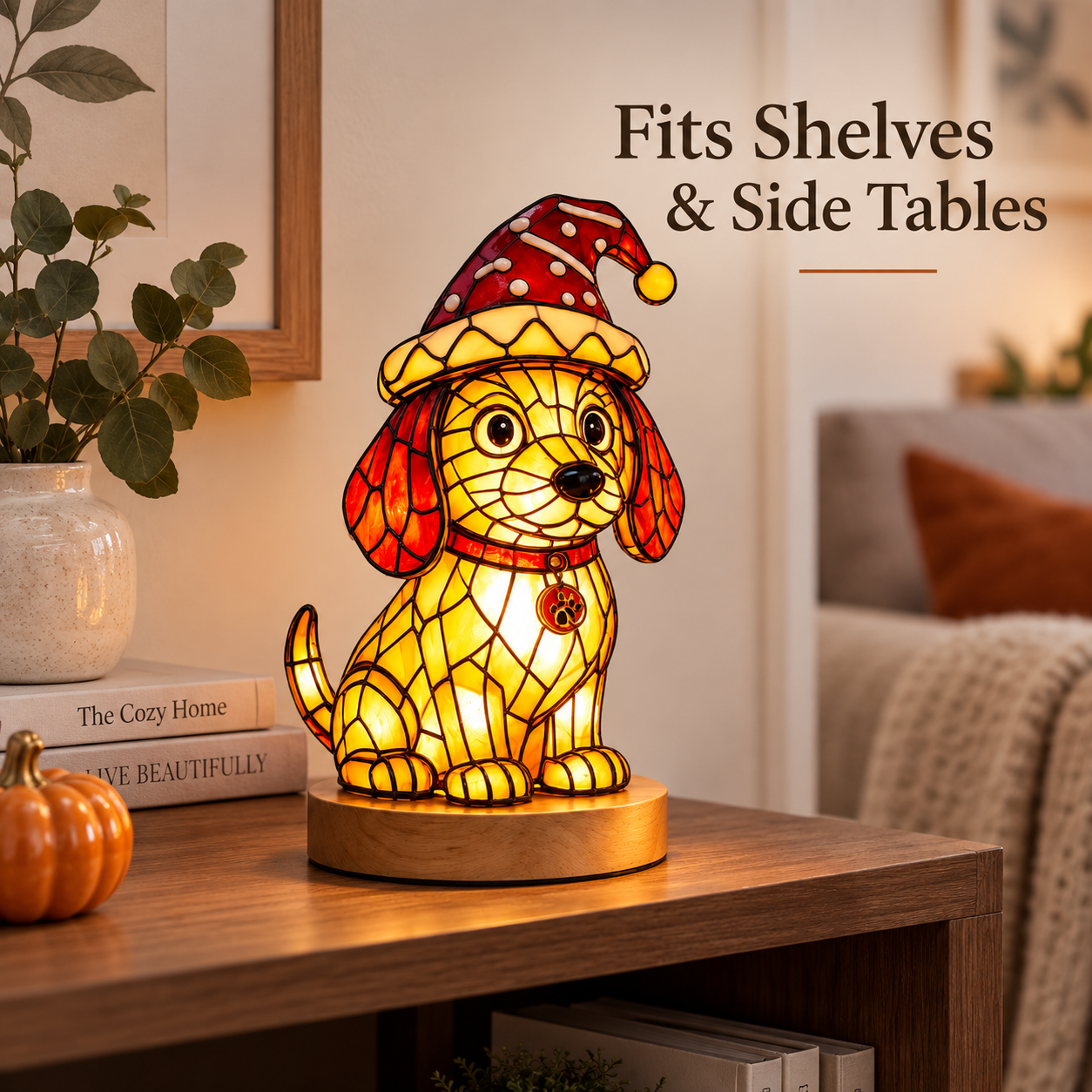 🎃 Glowing Halloween Glass Character Lamp