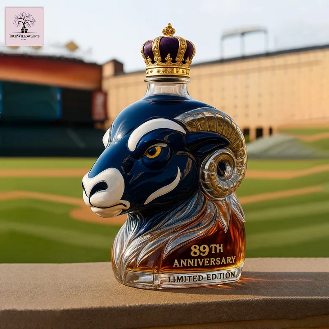 Los Angeles Rams 89th Anniversary Limited Edition Whiskey Bottle