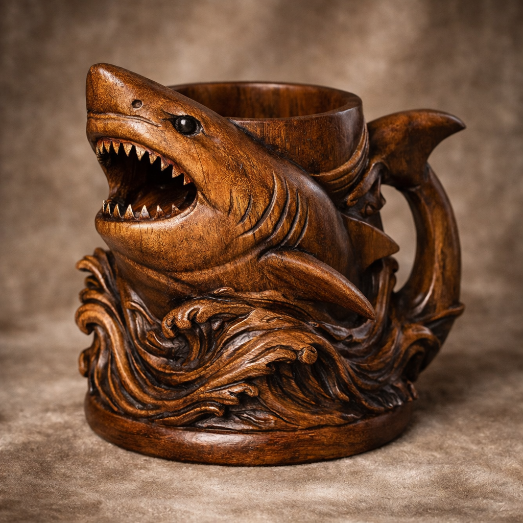 Carved Animal Mug Collection