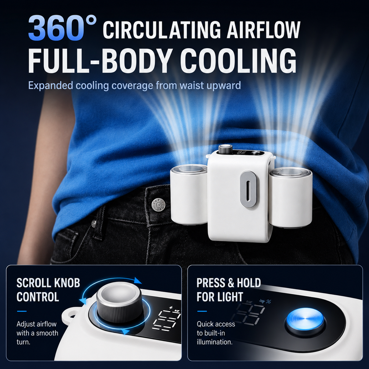 Portable Waist Air Conditioner Fan