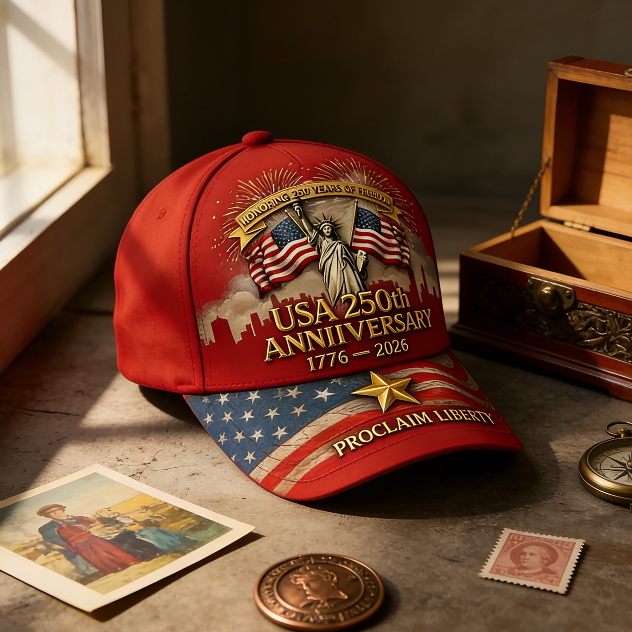 🏆US 250th Anniversary Baseball Cap