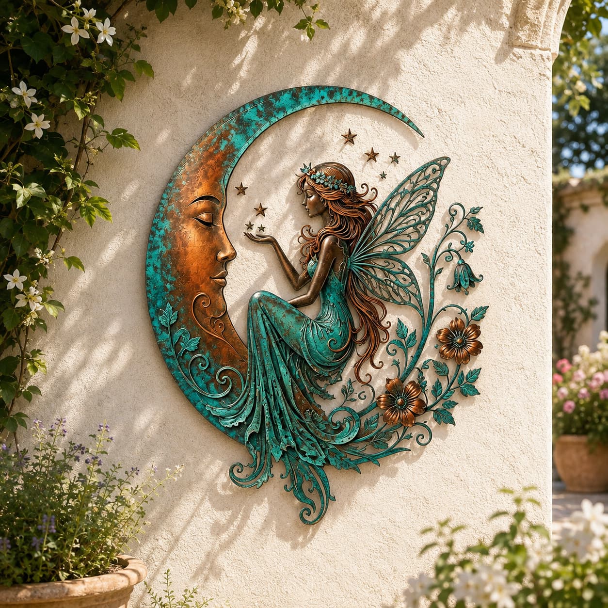 ⏰ LAST DAY 50% OFF - 🌙Metal Crescent Moon Wall Art - A Timeless Garden Accent Inspired by Nature