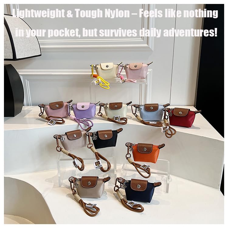 Dumpling Bag Detachable Nylon Wrist Strap Coin Purse