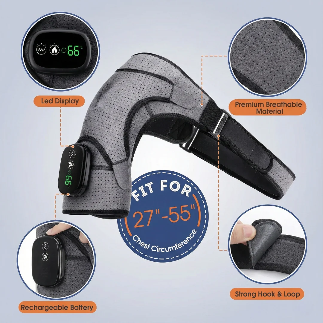 Heated Shoulder Massager with Vibration