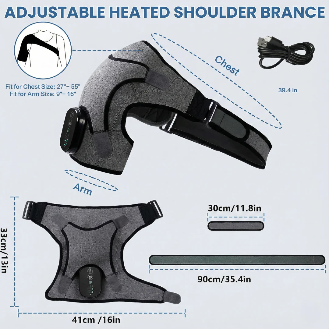 Heated Shoulder Massager with Vibration