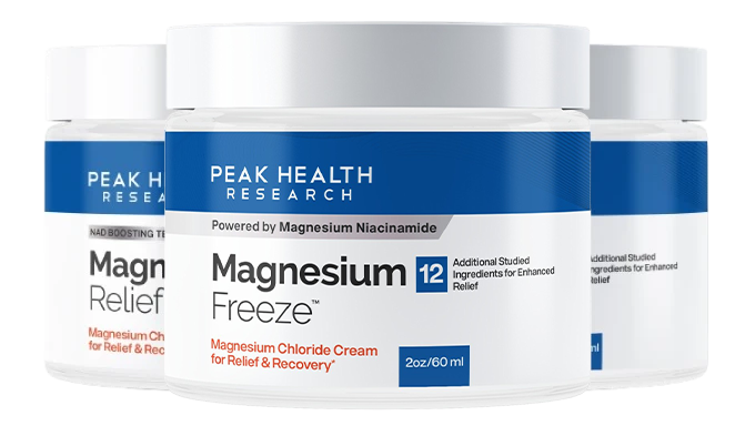 Three jar bundle of Healatia magnesium cooling and warming comfort cream