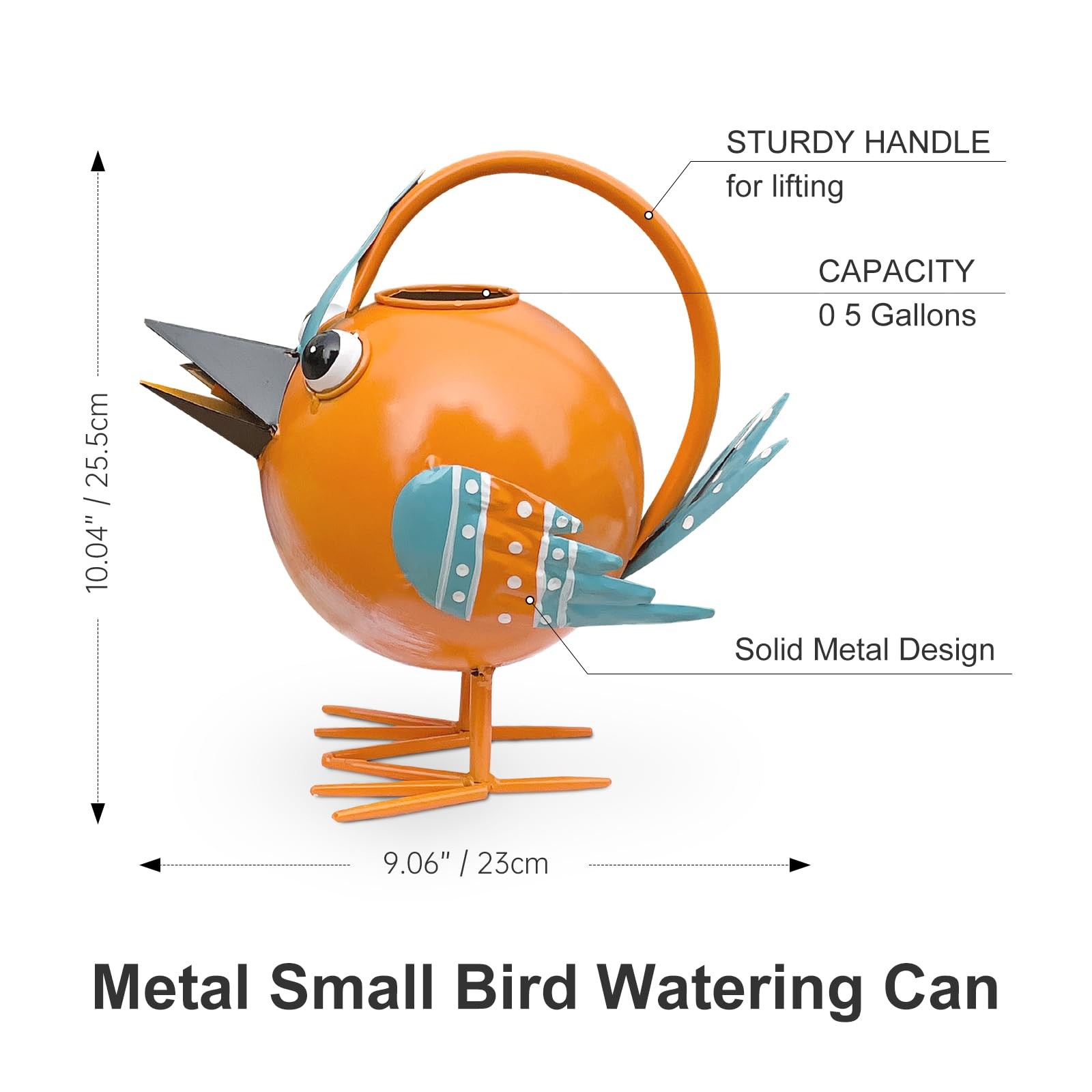 Metal Cute Bird Watering Can
