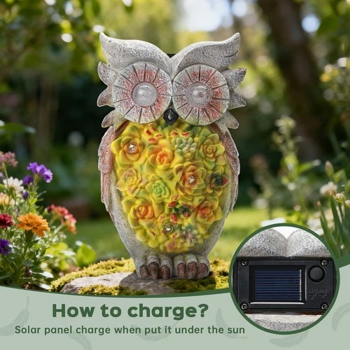 Solar Owl Garden Statue – Glow with Nature’s Charm