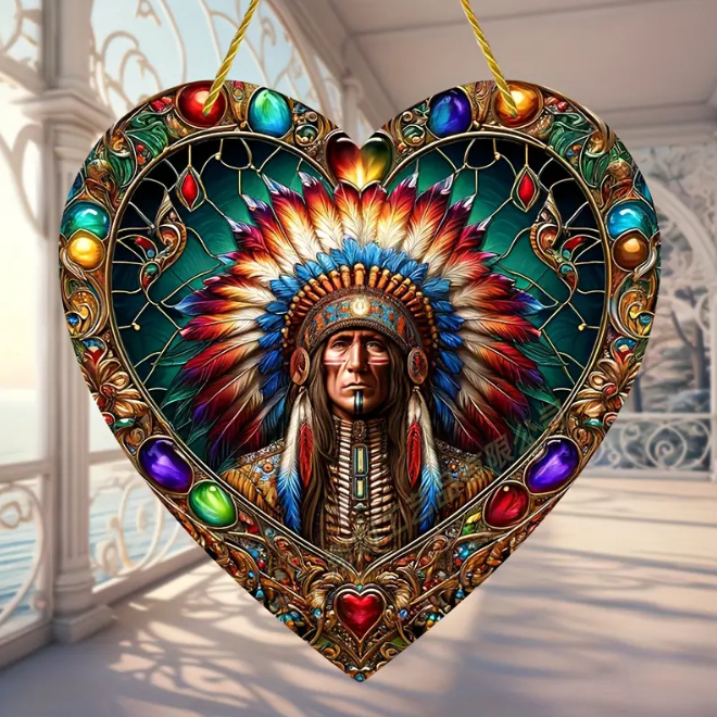 Heart Stained Glass Suncatcher