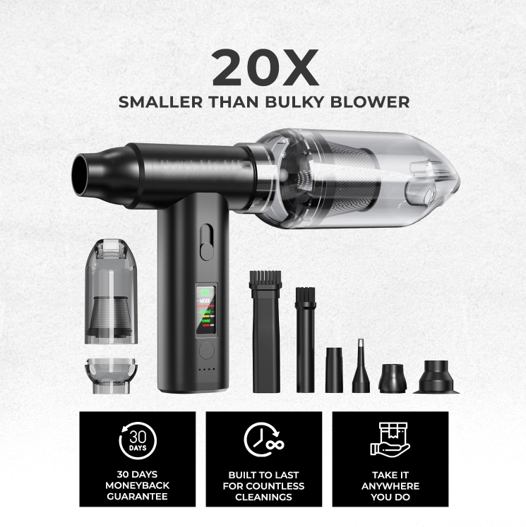 Welnax™ 2-in-1 Compressed Air Duster & Mini Vacuum