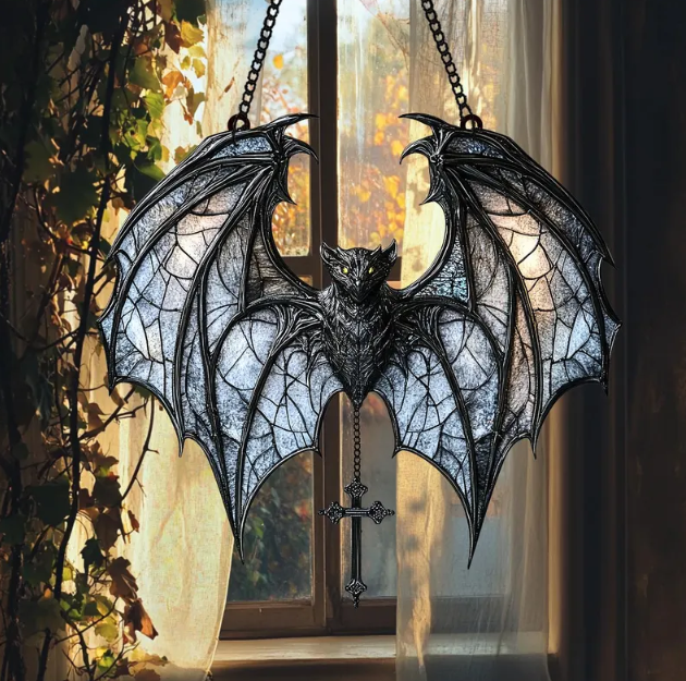 🦇Mystical Purple Bat Window Hanging
